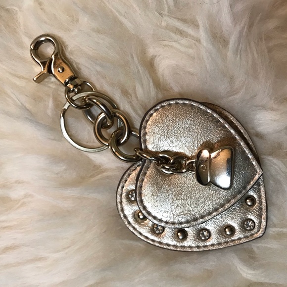 Kathy Van Zeeland Accessories - Gold heart purse keychain